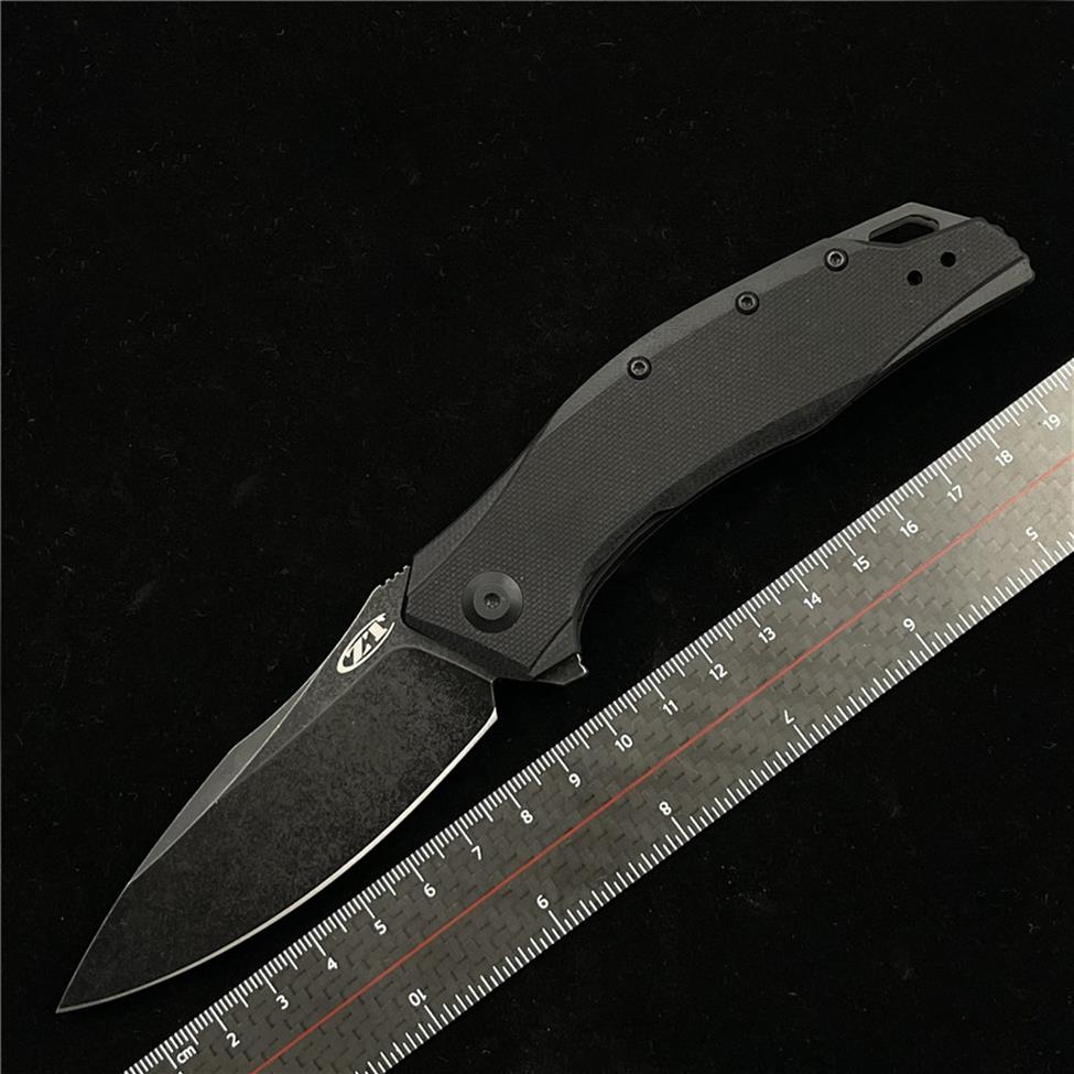 Zero Tolerance 0357BW Flipper Knife 3 25 20CV BlackWashed Drop Point Blade G10 Handles outdoor camping hunting pocket EDC knife234E
Zero Tolerance 0357BW Flipper Knife 3 25 20CV BlackWashed Drop Point Blade G10 Handles outdoor camping hunting pocket EDC knife234E