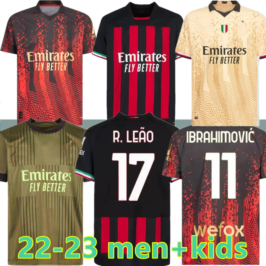 IBRAHIMOVIC 22 23 soccer jersey AC MILANS 4th GIROUD R.LEAO BENNACER Theo ROMAGNOLI FLORENZI TONALI REBIC 2022 2023 football shirt maillot men kids kit full set socks, 22-23 away
IBRAHIMOVIC 22 23 soccer jersey AC MILANS 4th GIROUD R.LEAO BENNACER Theo ROMAGNOLI FLORENZI TONALI REBIC 2022 2023 football shirt maillot men kids kit full set socks, 22-23 away