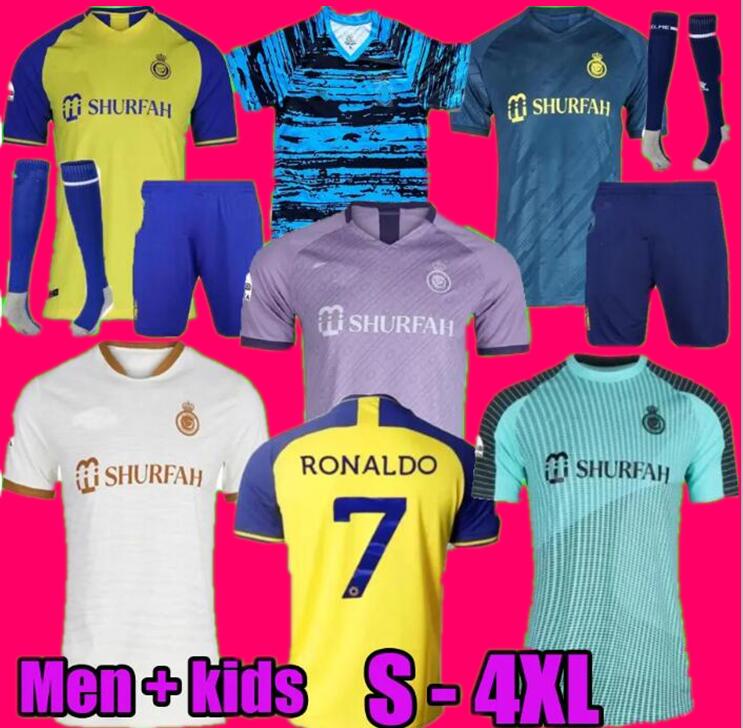 22 23 Al Nassr FC soccer Jerseys Ronaldo Women Men Kids Kit uniform Home yellow CR7 boys Football shiirt T Al-Nassr away third fourth MARTINEZ GHAREEB Saudi Arabia, Adult size
22 23 Al Nassr FC soccer Jerseys Ronaldo Women Men Kids Kit uniform Home yellow CR7 boys Football shiirt T Al-Nassr away third fourth MARTINEZ GHAREEB Saudi Arabia, Adult size