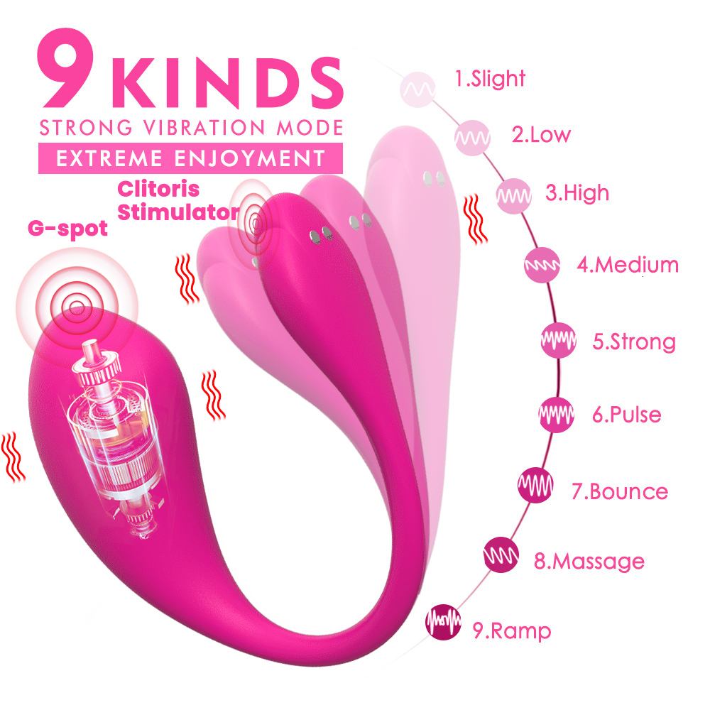 Vibrators Long Distance Control APP Vagina Balls Wearable Bluetooth Vibrator for Women Gspot Sex Toys Vibrating Egg 230307