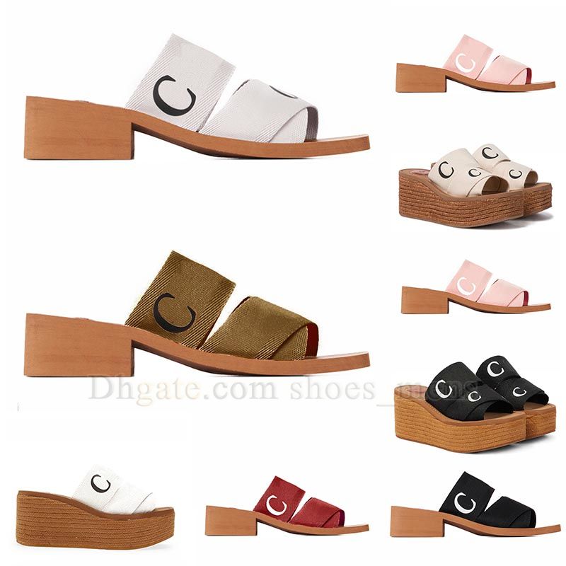 

2023 Womens Sandals Slippers Sliders Slides Flat Woody Mules Desert Sand Black White pink blue home Outdoor indoor beach Slipper Slide Slider Sandal Scuffs eur35-42, 5 (5)