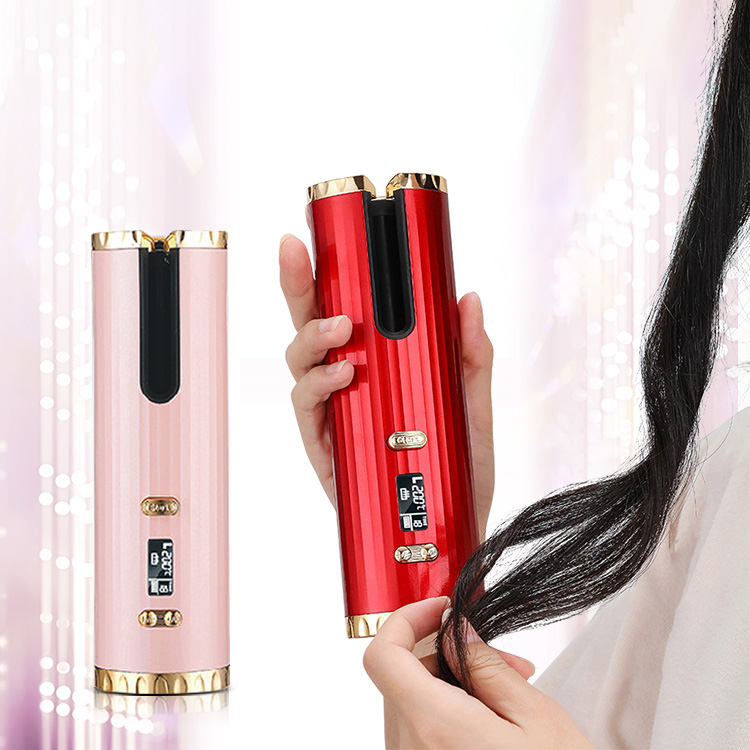 Cordless Travel Straightener Professional Flat Iron Curl Wand for Curling Wireless Rechargeable Travel Iron Automatic Air Styler