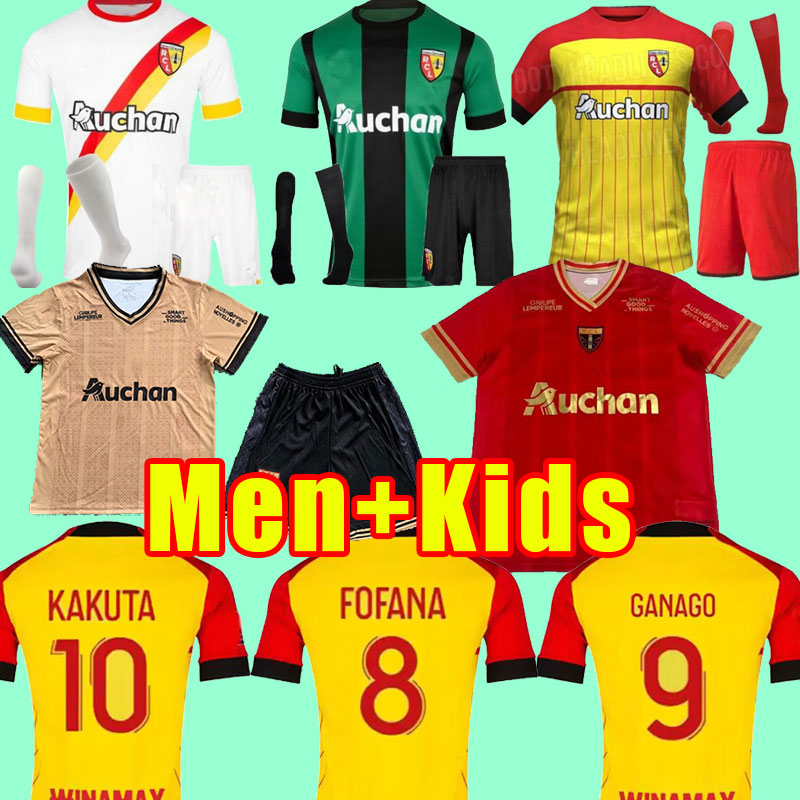 2022 RC Lens third away maillot soccer jerseys 22 23 KAKUTA OPENDA GANAGO SOTOCA FOFANA GRADIT FORTES Football Shirts 2023 kids BUKSA CABOT BANZA POREBA Goalkeeper