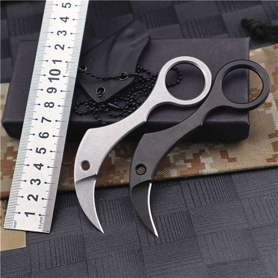Small Karambit Knife 1 29 D2 Steel Blade Full Tang Stainless Steels Handle Tactical Claw Knives With Kydex267v
Small Karambit Knife 1 29 D2 Steel Blade Full Tang Stainless Steels Handle Tactical Claw Knives With Kydex267v
