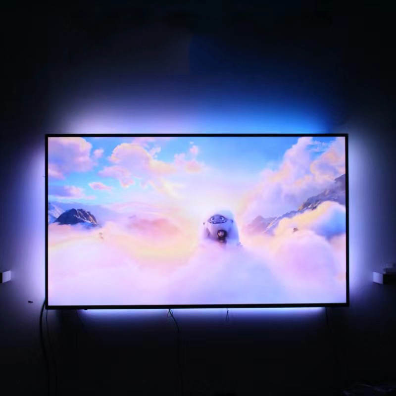TV Led Strip Lights for 75 inch with HMDI Sync Box RGB 5050 30 led/m 3.8M USB Powered TV Led Backlight Kit for Flat Screen TV PC