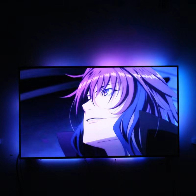 TV Led Strip Lights for 75 inch with HMDI Sync Box RGB 5050 30 led/m 3.8M USB Powered TV Led Backlight Kit for Flat Screen TV PC