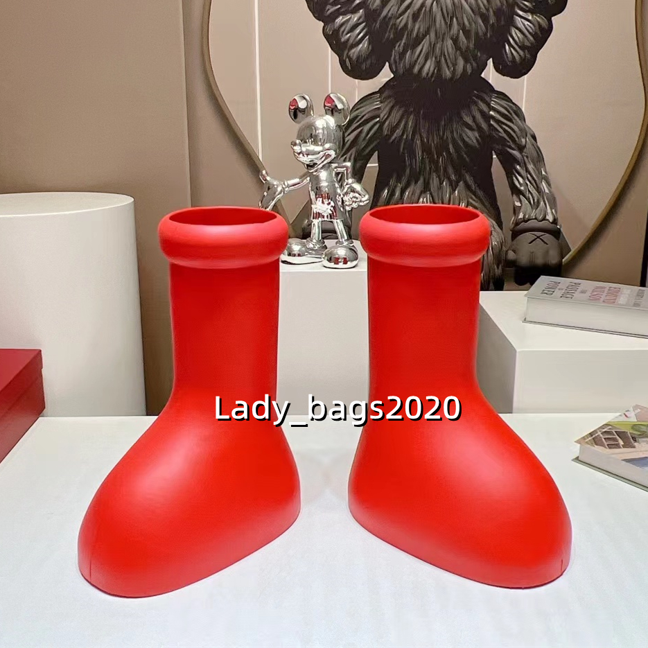 MSCHF Astro Boy Boots Rain Boot Designer Big Red Boots Men Women Thick Bottom Non-Slip Booties Rubber Platform Rain Bootie Oversized Boots Size 35-44
MSCHF Astro Boy Boots Rain Boot Designer Big Red Boots Men Women Thick Bottom Non-Slip Booties Rubber Platform Rain Bootie Oversized Boots Size 35-44