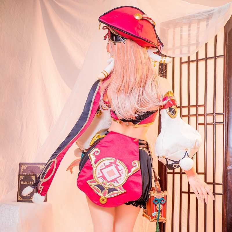 Anime Costumes UWOWO Yanfei Cosplay Hot Game Genshin Impact Come Wise Innocence Cute Yan Fei Outfits Z0301