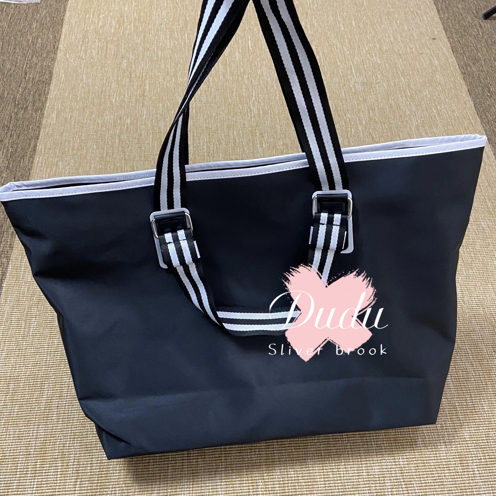 Storage Bags 55X37X14cm nylon Shopping bag printed fashion beach Travel tote classic sign Cosmetic gym bag C selections high-capacity-vip