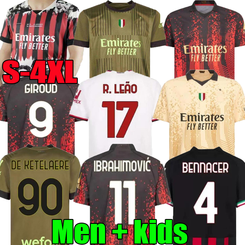 S-4XL Soccer Jerseys IBRAHIMOVIC Koche 22 23 24 Fourth Kit AC MILANS GIROUD R.LEAO BENNACER Theo ROMAGNOLI FLORENZI TONALI REBIC 2023 2024 football shirt maillot Ad
S-4XL Soccer Jerseys IBRAHIMOVIC Koche 22 23 24 Fourth Kit AC MILANS GIROUD R.LEAO BENNACER Theo ROMAGNOLI FLORENZI TONALI REBIC 2023 2024 football shirt maillot Ad