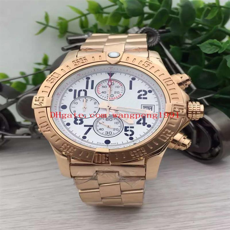 4 Style High Quality watch 48MM VK Quartz White Dial 18K Rose Gold Chronograph Mens Watch Watches274Q
4 Style High Quality watch 48MM VK Quartz White Dial 18K Rose Gold Chronograph Mens Watch Watches274Q