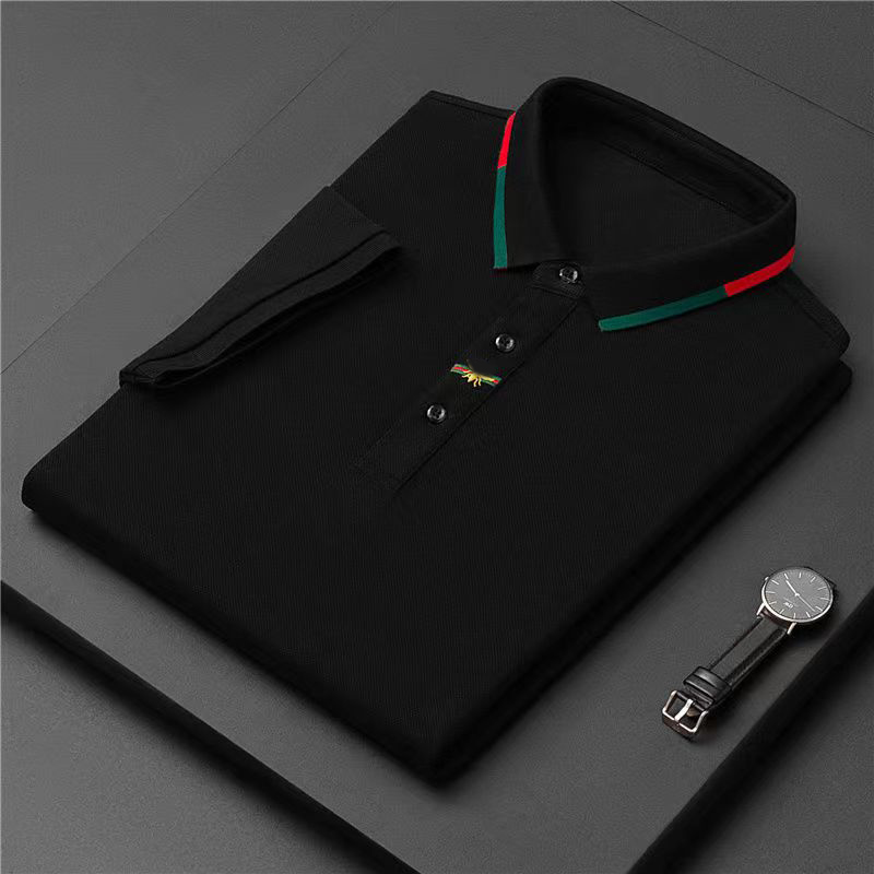 high-end Brand Paul short-sleeved T-shirt men Bee polo shirt 100% cotton lapel Business Korean summer Embroidery Men's clothing 220402, Red
high-end Brand Paul short-sleeved T-shirt men Bee polo shirt 100% cotton lapel Business Korean summer Embroidery Men's clothing 220402, Red