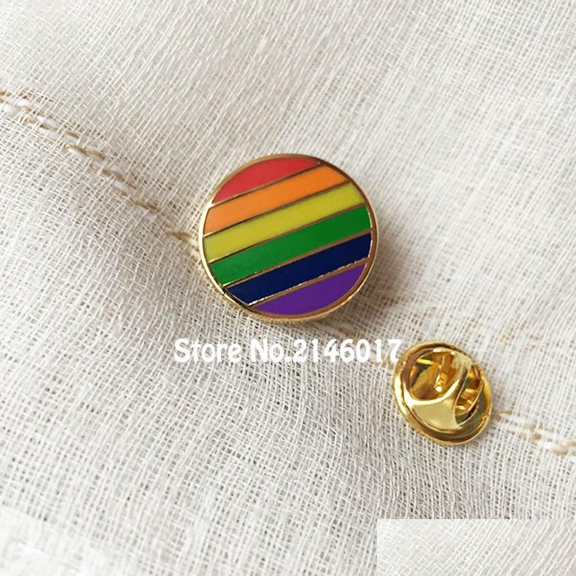 Pins Brooches 50Pcs Custom Badge Hard Enamel Pins And Brooch Rainbow Cute Unique Gay Pride Les Lesbian Lapel Pin Colorf Round Metal Dhl9Z 
Pins Brooches 50Pcs Custom Badge Hard Enamel Pins And Brooch Rainbow Cute Unique Gay Pride Les Lesbian Lapel Pin Colorf Round Metal Dhl9Z