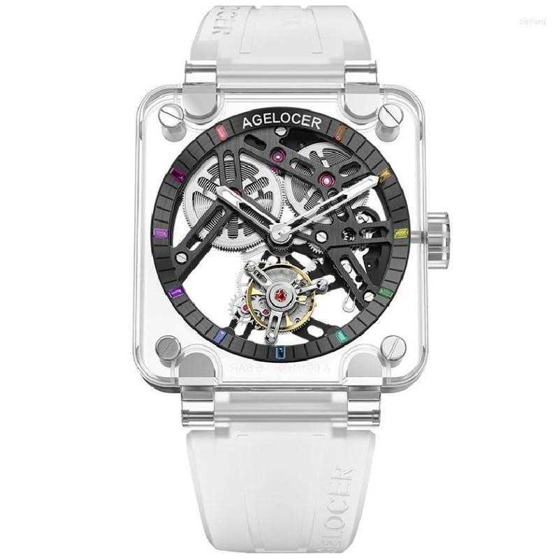 Designer Watches Sapphire Wristwatches AGELOCER Crystal Full Men's Tourbillon Watches Men Original Brand Mechanical Watch Power Reserve
Designer Watches Sapphire Wristwatches AGELOCER Crystal Full Men's Tourbillon Watches Men Original Brand Mechanical Watch Power Reserve