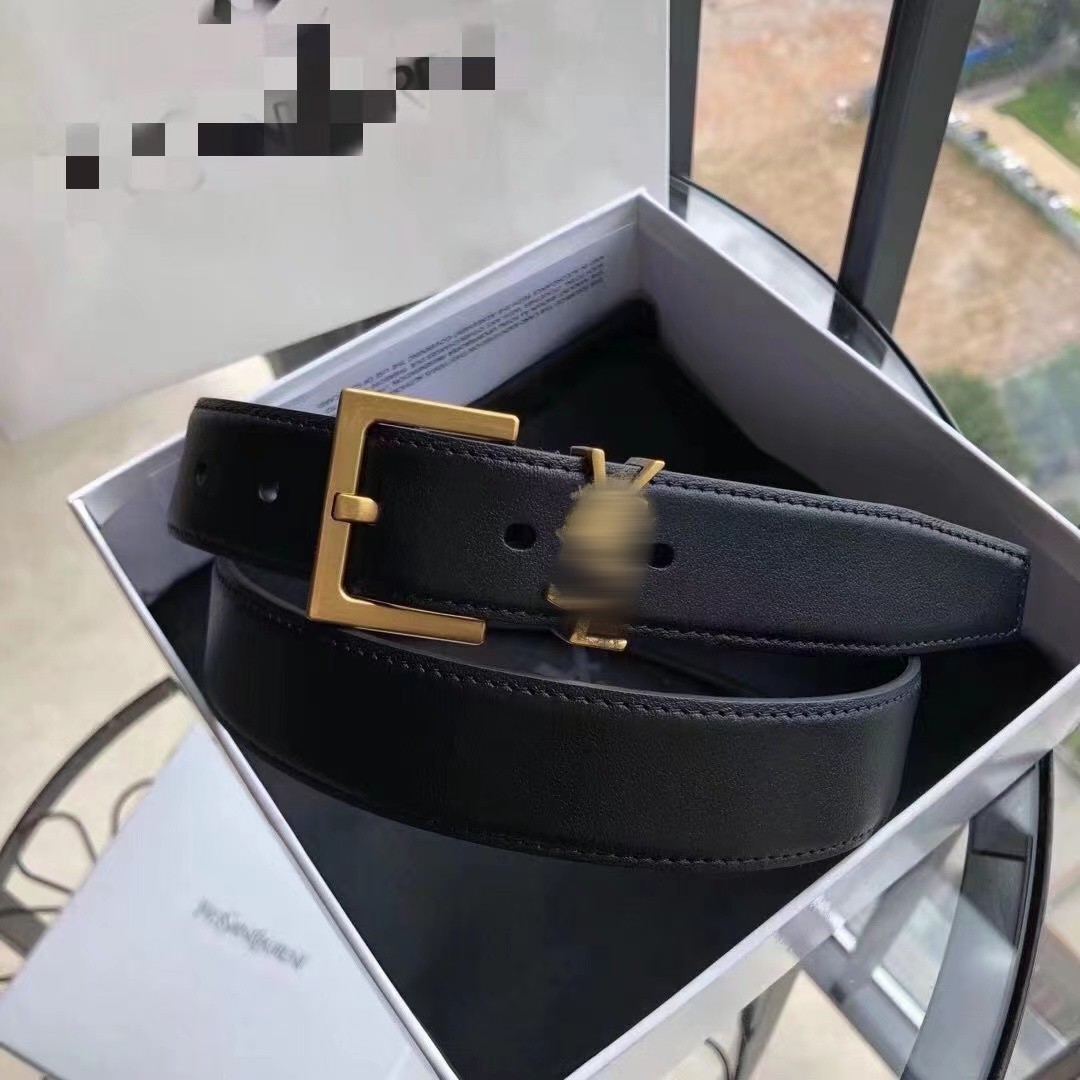 Luxury Belt Designer Letters Mental Buckle Genuine Leather Fashion Belts High Quality for Woman