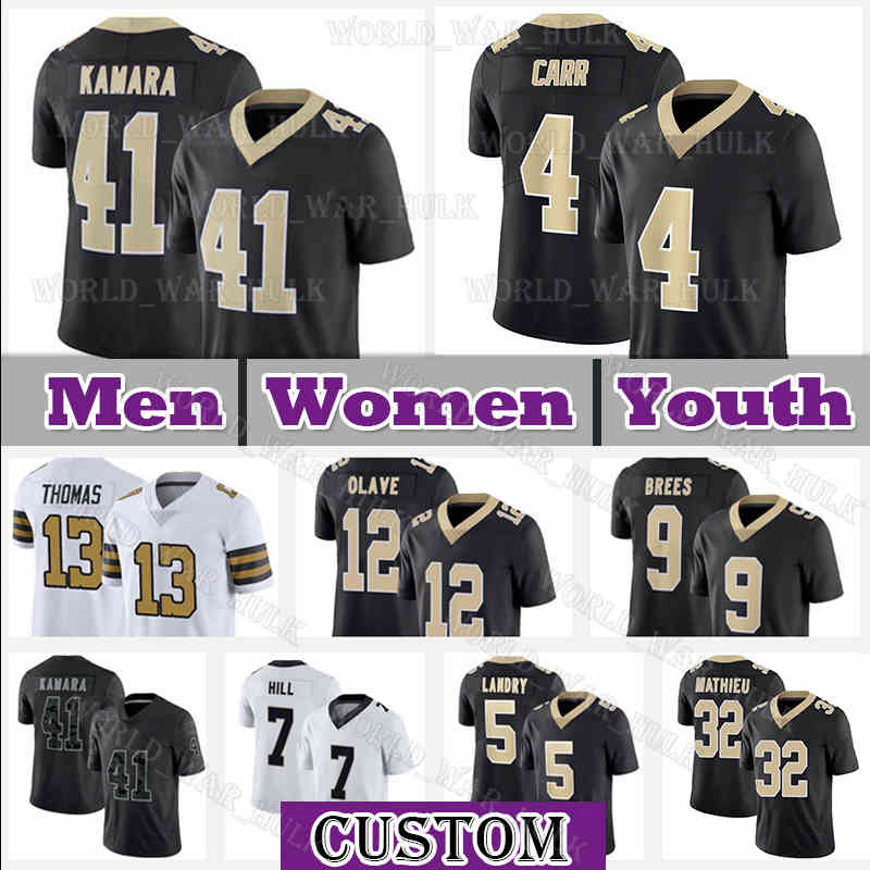 41 Alvin Kamara Jersey 4 Derek Carr Drew Brees Football Tyrann Mathieu New Orleans Saints Chris Olave Winston Taysom Hill Michael Thomas Demario Davis 5 Jarvis Landry, Youth jersey(st)+patch
41 Alvin Kamara Jersey 4 Derek Carr Drew Brees Football Tyrann Mathieu New Orleans Saints Chris Olave Winston Taysom Hill Michael Thomas Demario Davis 5 Jarvis Landry, Youth jersey(st)+patch