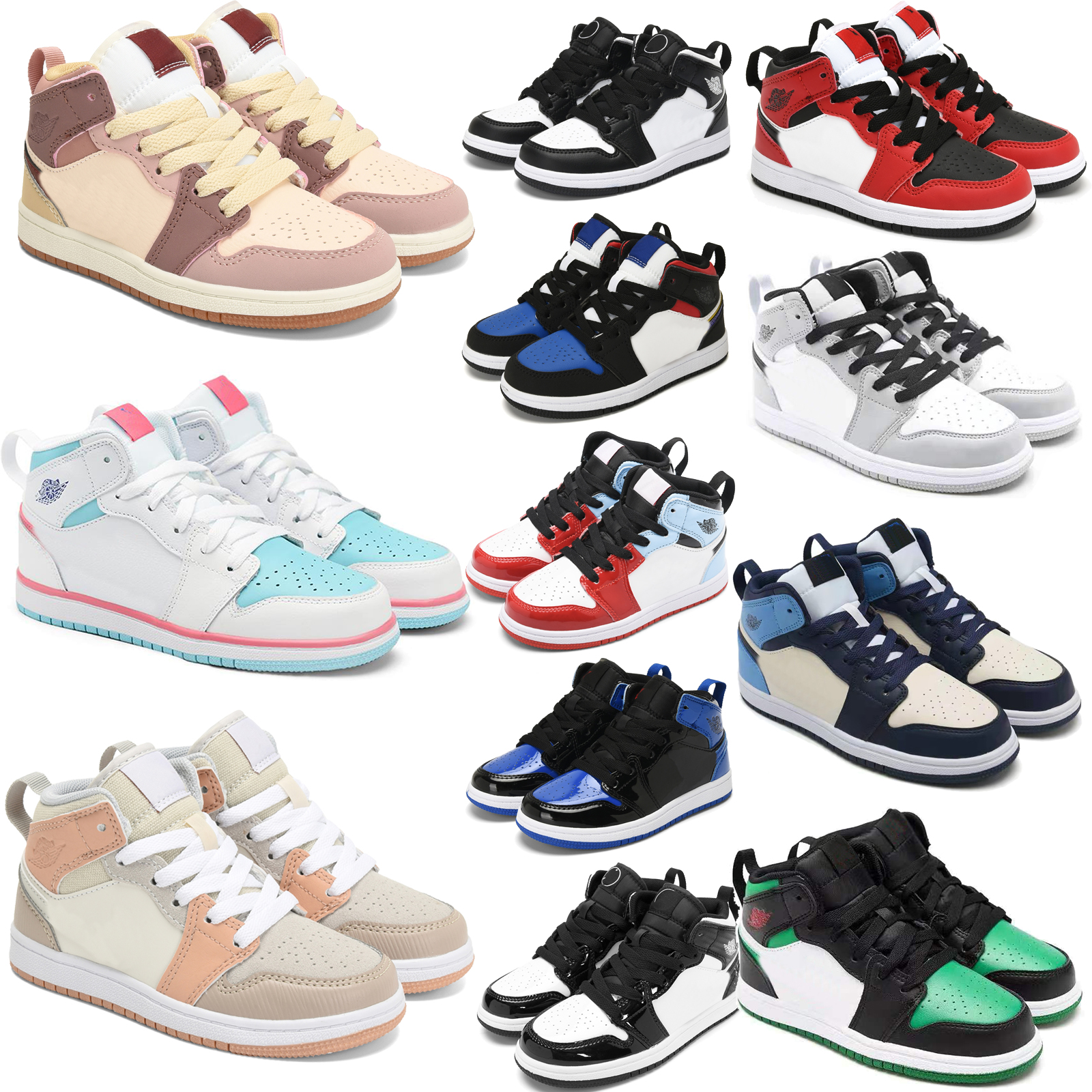 Bred Kids Jumpman 1 s Patent Basketball Shoes J1 Designer Sneaker Retro High Og Starfish 1s Obsidian True Blue Denim Chicago Gorge Green, Dark navy
Bred Kids Jumpman 1 s Patent Basketball Shoes J1 Designer Sneaker Retro High Og Starfish 1s Obsidian True Blue Denim Chicago Gorge Green, Dark navy