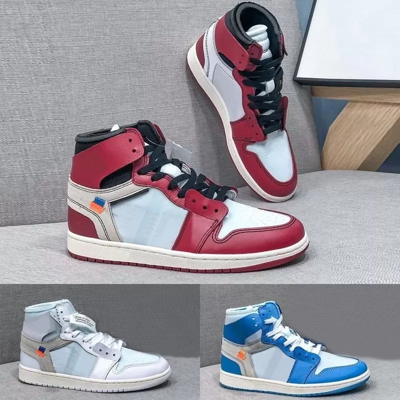 Basketball Shoes Off/Whites Jumpman 1 Chicago UNC Univisity Blue Red White North Carolina Chaussures Sports Sneakers Outdoors With Original Box, Customize
Basketball Shoes Off/Whites Jumpman 1 Chicago UNC Univisity Blue Red White North Carolina Chaussures Sports Sneakers Outdoors With Original Box, Customize