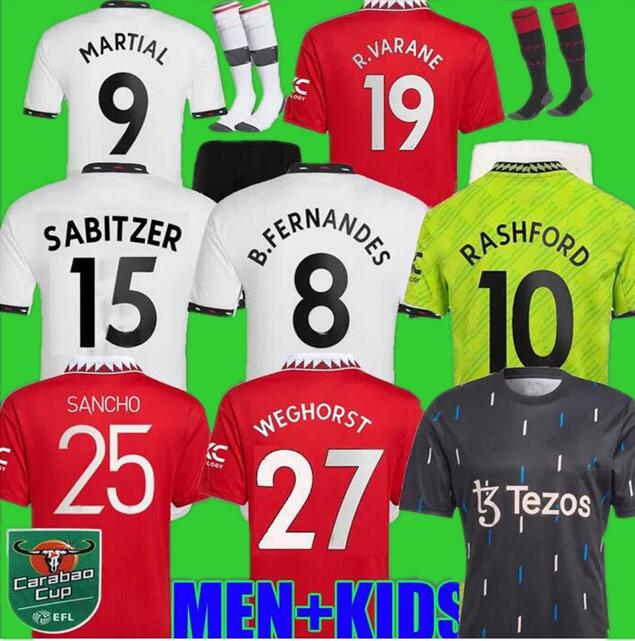 22 23 ANTONY CASEMIRO MARTINEZ ERIKSEN soccer jersey RASHFORD 2022 SANCHO B. FERNANDES FRED MancHEstErS MANS UTD football shirt kids kit set Uniform goalkeeper De Gea
22 23 ANTONY CASEMIRO MARTINEZ ERIKSEN soccer jersey RASHFORD 2022 SANCHO B. FERNANDES FRED MancHEstErS MANS UTD football shirt kids kit set Uniform goalkeeper De Gea