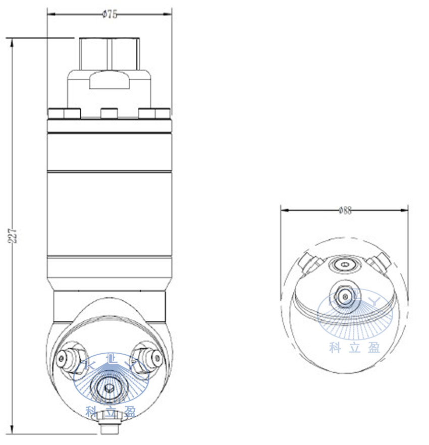 Industrial equipment high pressure tank cleaning head for trash bin, self rotating nozzle
