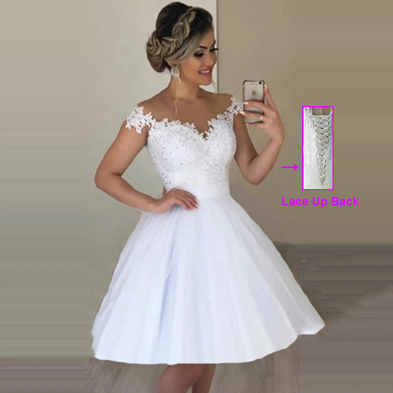 ZJ9293 Lace Appliques Detachable Skirt Wedding Dresses Off The Shoulder 2 in 1 Gowns Lace Up Back Bridal For Women Party