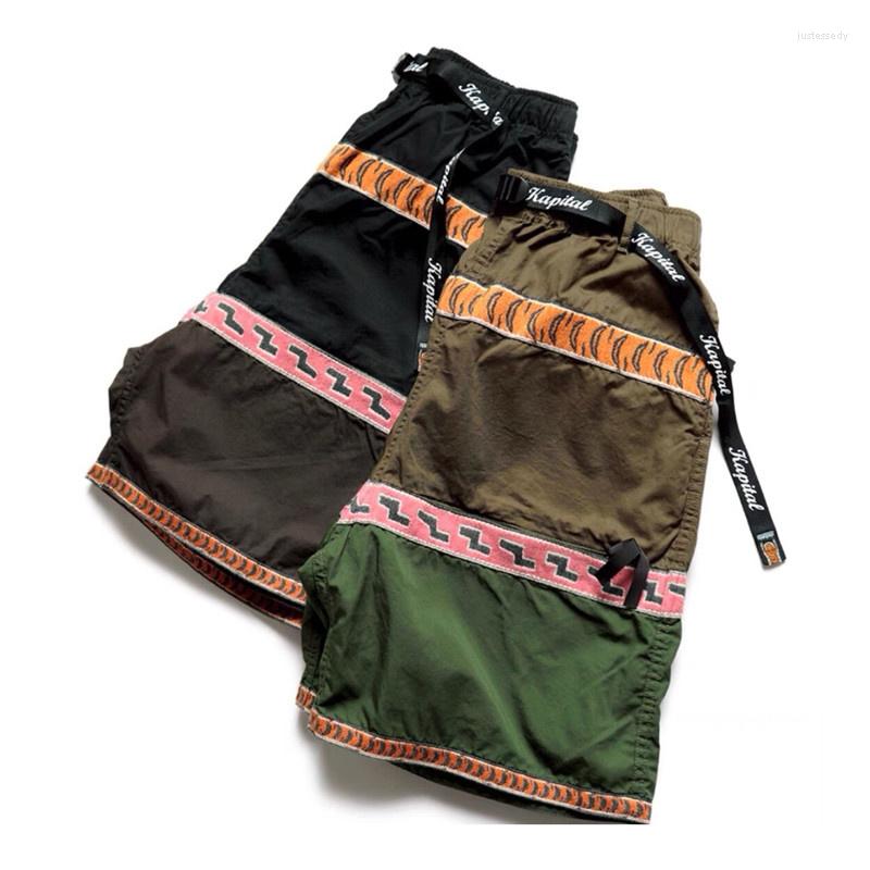 Men' Shorts Two KAPITAL Tiger 23SS Print Color Blocking Nylon Casual Loose For Men And Women, Black
Men' Shorts Two KAPITAL Tiger 23SS Print Color Blocking Nylon Casual Loose For Men And Women, Black
