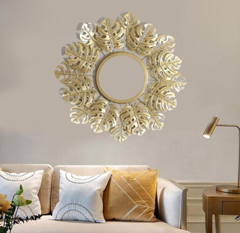 Mirrors WallMounted Mirror Round Frame Decorative Gold Leaf Living Room Decoration3386984
Mirrors WallMounted Mirror Round Frame Decorative Gold Leaf Living Room Decoration3386984