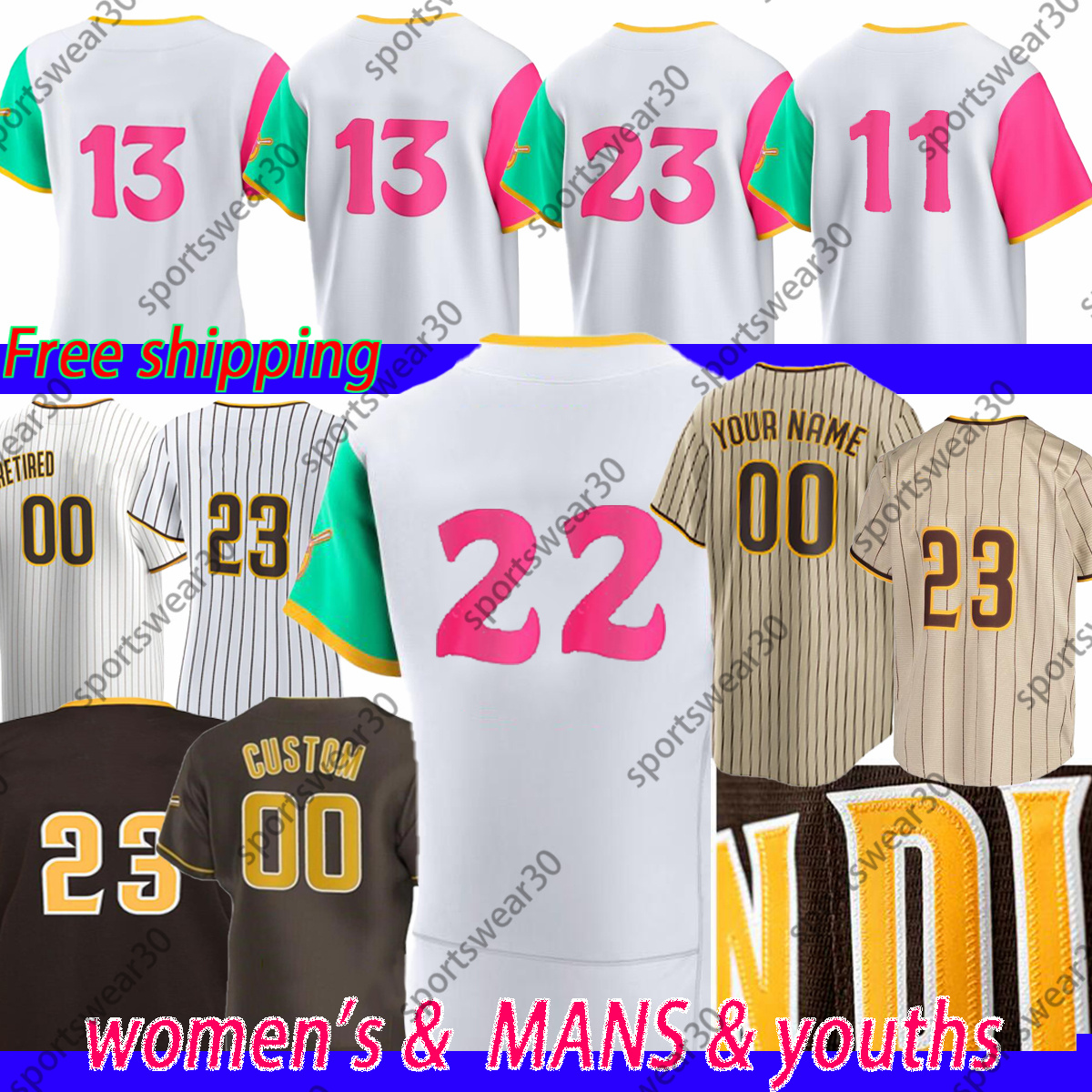 Top Quality 2023 22 Juan Soto jersey 23 Fernando Tatis Jr. 13 Manny Machado 9 Jake Cronenworth 19 Tony Gwynn 2 Bogaerts Lamet San Diego, Colour 10
Top Quality 2023 22 Juan Soto jersey 23 Fernando Tatis Jr. 13 Manny Machado 9 Jake Cronenworth 19 Tony Gwynn 2 Bogaerts Lamet San Diego, Colour 10