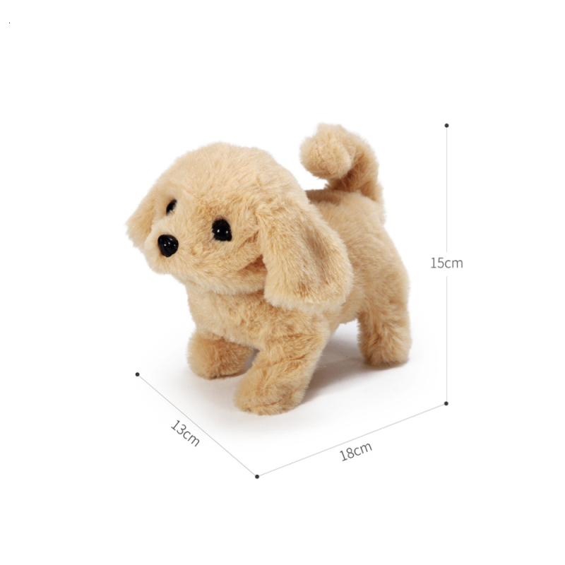 Electric RC Animals Electronic Pets Simulation Smart Dog Called Walking Plush Toy Electric Robot For Baby Kids Christmas Gift 230307