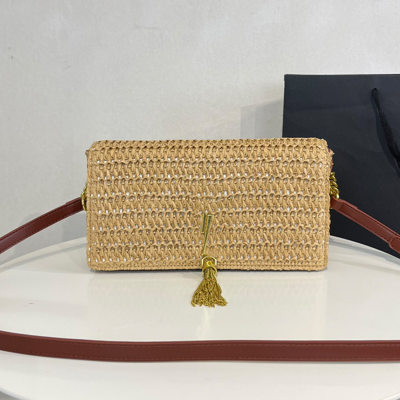 Square Straw Bag Crossbody Bags Summer Beach Woven Handbags Chain Leather Shoulder Strap Metal Hardware Letter Tassel Hasp Interior Zipper Pocket Clutch Purse, Black
Square Straw Bag Crossbody Bags Summer Beach Woven Handbags Chain Leather Shoulder Strap Metal Hardware Letter Tassel Hasp Interior Zipper Pocket Clutch Purse, Black