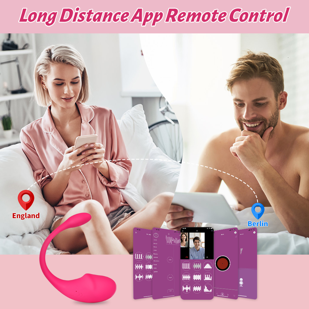 Vibrators Wireless Bluetooth G Spot Dildo Vibrator for Women APP Remote Control Wear Vibrating Egg Clit Female Panties Sex Toys Adults 230307