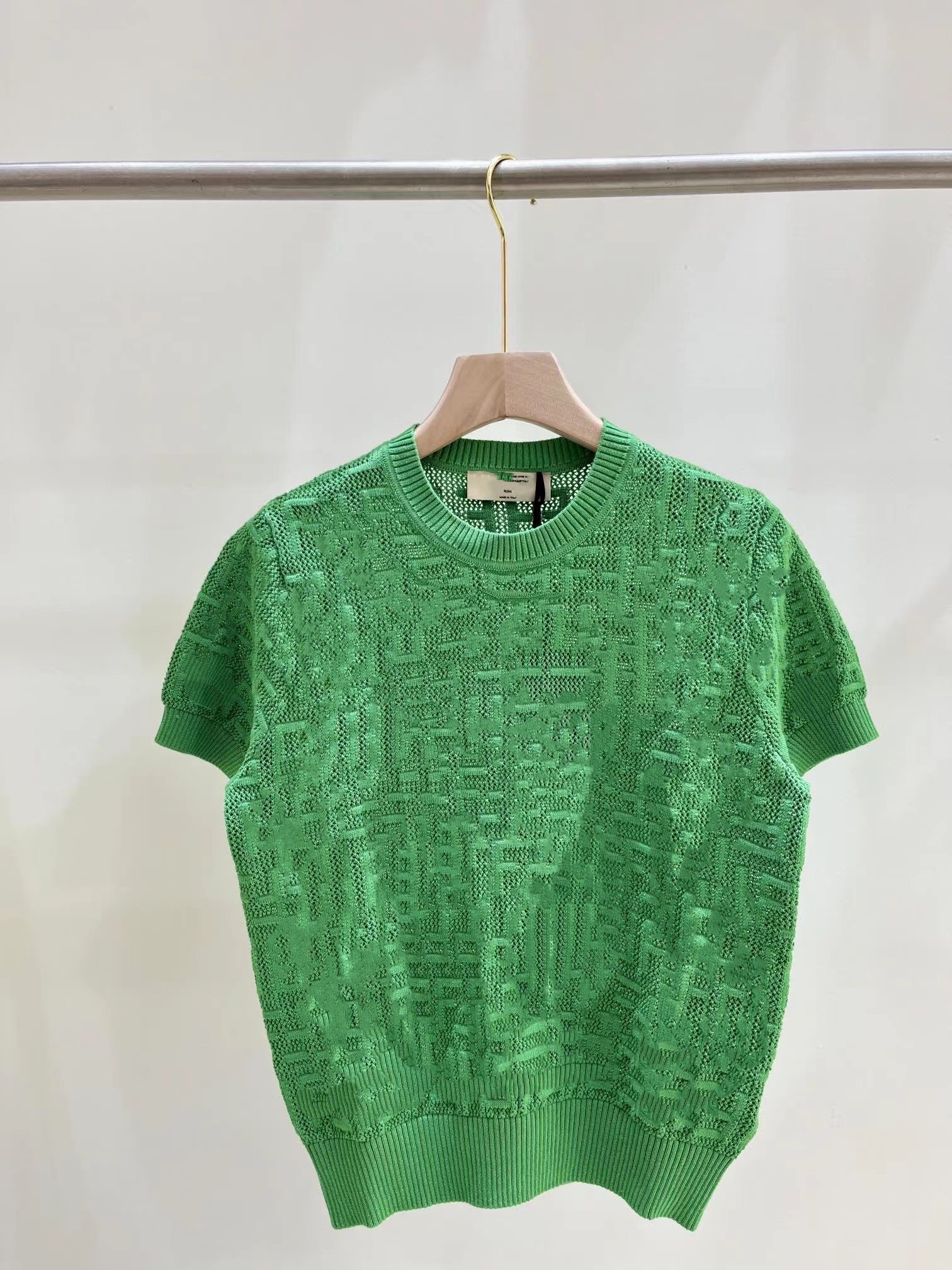 2023 Spring Summer Milan Runway Sweaters O Neck Short Sleeve High End Jacquard Pullover Women' Designer Clothing 0307-13, Green
2023 Spring Summer Milan Runway Sweaters O Neck Short Sleeve High End Jacquard Pullover Women' Designer Clothing 0307-13, Green
