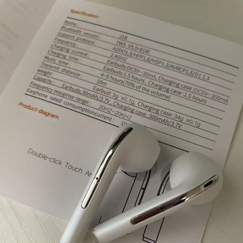 Promotion Price Classic pro White Color Wireless Earphones Wireless Charging Bluetooth Headphones In-Ear For SmartPhone
Promotion Price Classic pro White Color Wireless Earphones Wireless Charging Bluetooth Headphones In-Ear For SmartPhone