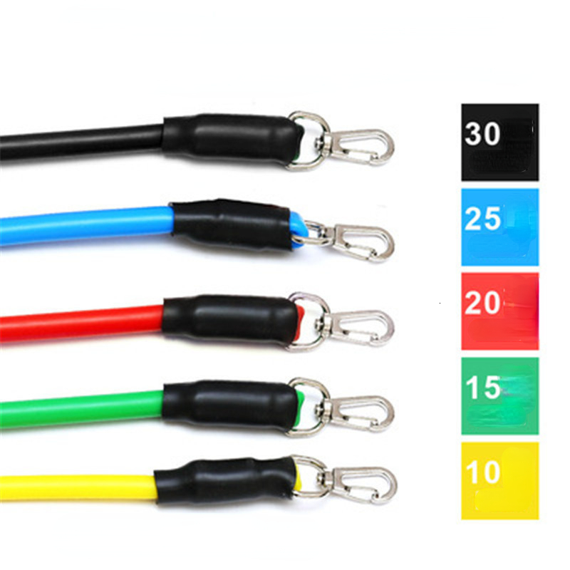 Resistance Bands 1 Set of Bodybuilding Home Fitness Equipment Professional Weight Training Elastic Rubber 230307