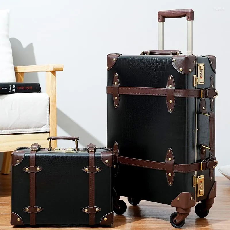 Suitcases Urecity Crocodile Style PU Leather Luggage Sets With Mute Spinner Wheels Vintage Travel Trunk Suitcase Combination Lock
Suitcases Urecity Crocodile Style PU Leather Luggage Sets With Mute Spinner Wheels Vintage Travel Trunk Suitcase Combination Lock