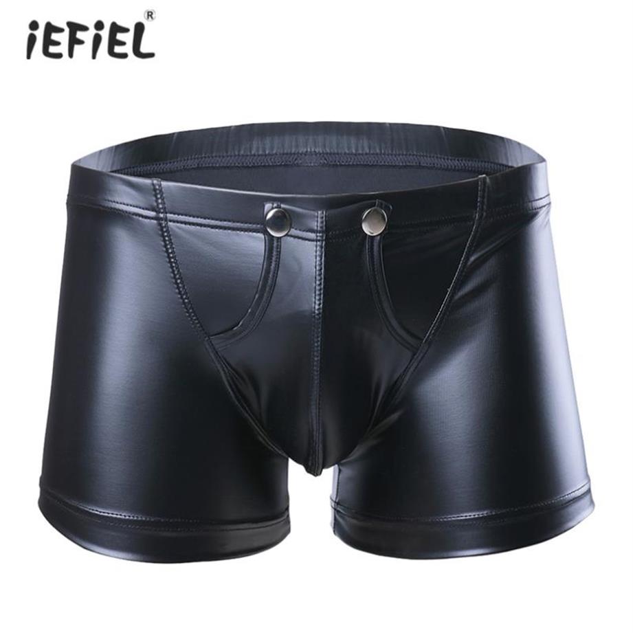 Sexy Mens Low-waisted Faux Leather Boxer Underwear Shorts Bulge Pouch Sissy Panties Lingerie Men Boxer Homme Slim Cut Underpants283l, Black
Sexy Mens Low-waisted Faux Leather Boxer Underwear Shorts Bulge Pouch Sissy Panties Lingerie Men Boxer Homme Slim Cut Underpants283l, Black