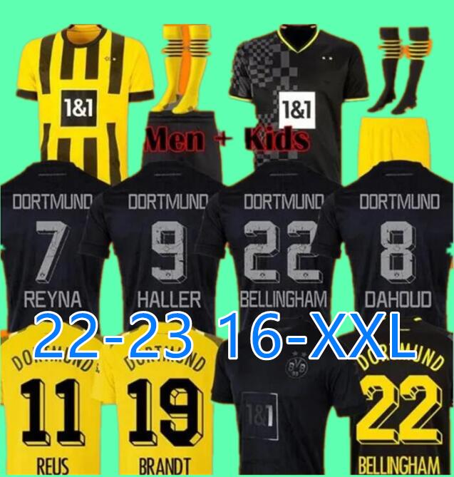HALLER Dortmund soccer jerseys 23 football shirt REUS REYNA DORTMUND NEONGELB BELLINGHAM HUMMELS BRANDT WITSEL men kids kit maillot de foot 23 tops All black
HALLER Dortmund soccer jerseys 23 football shirt REUS REYNA DORTMUND NEONGELB BELLINGHAM HUMMELS BRANDT WITSEL men kids kit maillot de foot 23 tops All black