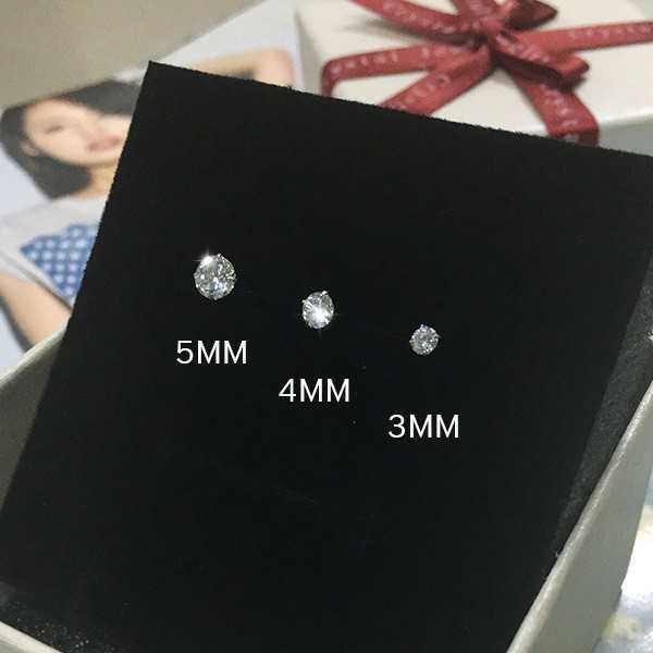 Charm Real 0.5-1 Carat D Color Moissanite Stud Earrings For Women Top Quality % Sterling Sier Sparkling Wedding Jewelry G230307