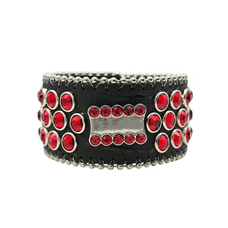 Bb Tennis Simon Bracelet inatge Rhinestone Bracelets Gothic Leather Bracelet Men Punk Western Diamond Bling Bracelets Bangles Wristbands Jewelry
Bb Tennis Simon Bracelet inatge Rhinestone Bracelets Gothic Leather Bracelet Men Punk Western Diamond Bling Bracelets Bangles Wristbands Jewelry