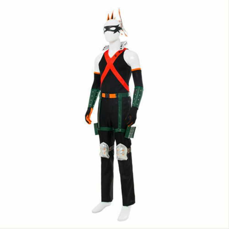 Anime Costumes Anime My Hero Academia Cosplay Come Men Katsuki Bakugo Hero Halloween Carnival Party Suit Z0301