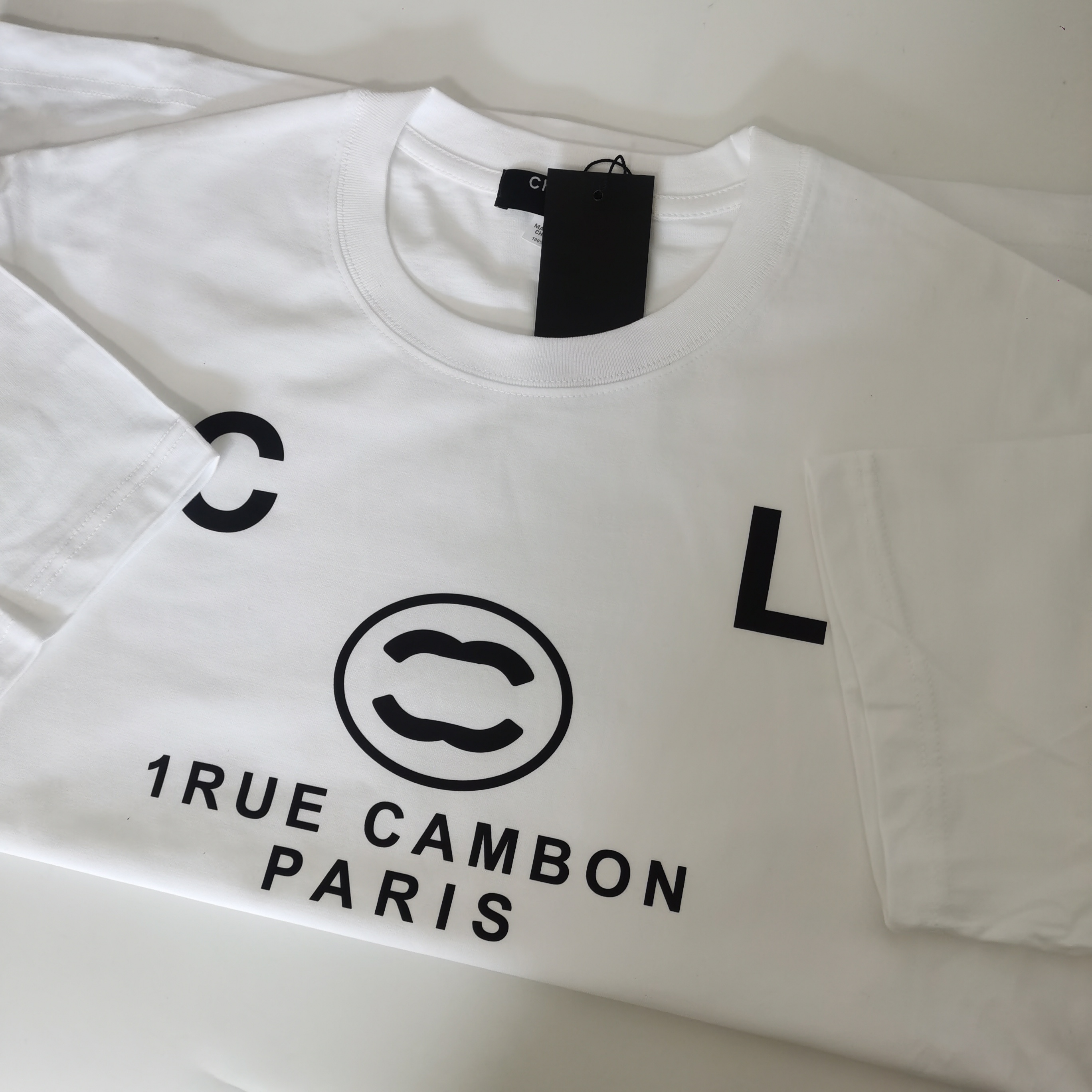 France designer fashion T shirt Luxury brands 100% Cotton Breathable C letter print Graphic Daily Casual men womans Date Black white channel Shirt tee tops, Cc3
France designer fashion T shirt Luxury brands 100% Cotton Breathable C letter print Graphic Daily Casual men womans Date Black white channel Shirt tee tops, Cc3