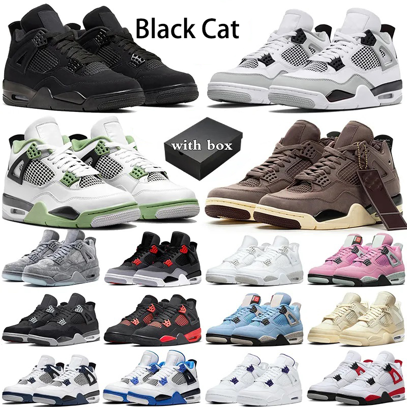 Top Quality Basketball shoes 4 4s sneakers jumpman Desert Moss Red Thunder Lightning University Blue White Oreo Taupe Haze Black Cat men trainer outdoor sneakers, 25
Top Quality Basketball shoes 4 4s sneakers jumpman Desert Moss Red Thunder Lightning University Blue White Oreo Taupe Haze Black Cat men trainer outdoor sneakers, 25