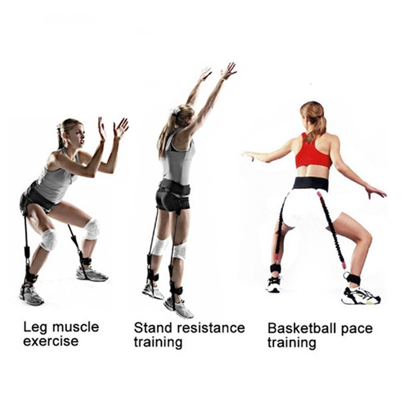 Resistance Bands Fitness Bounce Trainer Rope Resistance Bands Exercise Equipment Basketball Tennis Running Leg Strength Agility Training Strap 230307