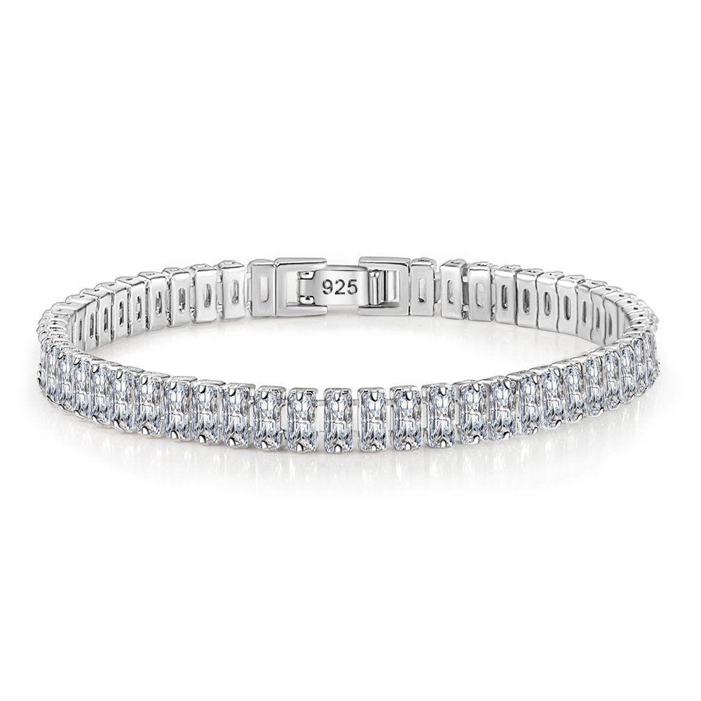 925 Sterling Silver Wedding Bride Party Tennis Bracelet Charm Chain Embellished With Crystals From Swarovski Girlfriend Fashion Jewelry Anniversary Gift WH47
925 Sterling Silver Wedding Bride Party Tennis Bracelet Charm Chain Embellished With Crystals From Swarovski Girlfriend Fashion Jewelry Anniversary Gift WH47