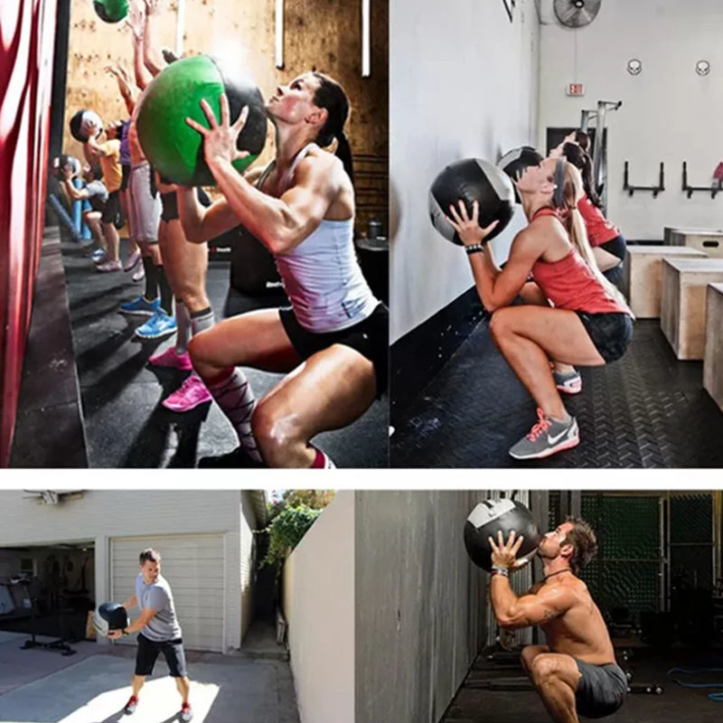 Fitness Balls Wall Medicine Ball Fitness Throwing Core Training Slams Power Strength Exercise Home Gym Workout Can Load 2 -15kg Freely Empty 230307