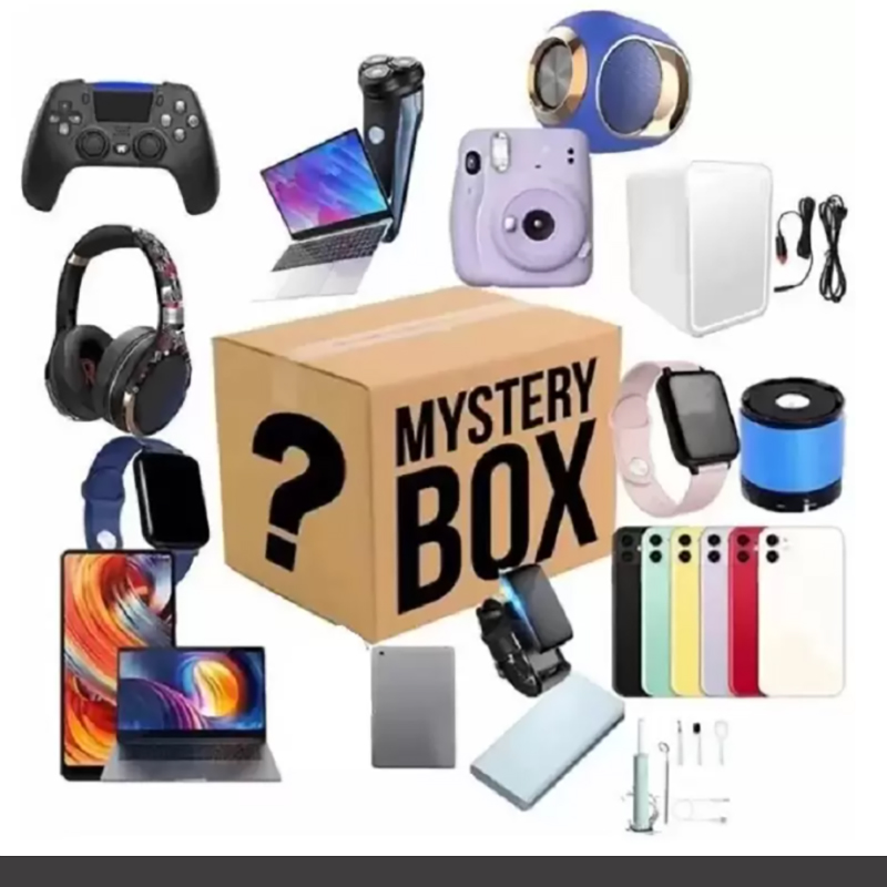 Digital Electronic Earphones Lucky Mystery Boxes Toys Gifts There is A Chance to Open Toys Cameras Drones Gamepads Earphone More Gift