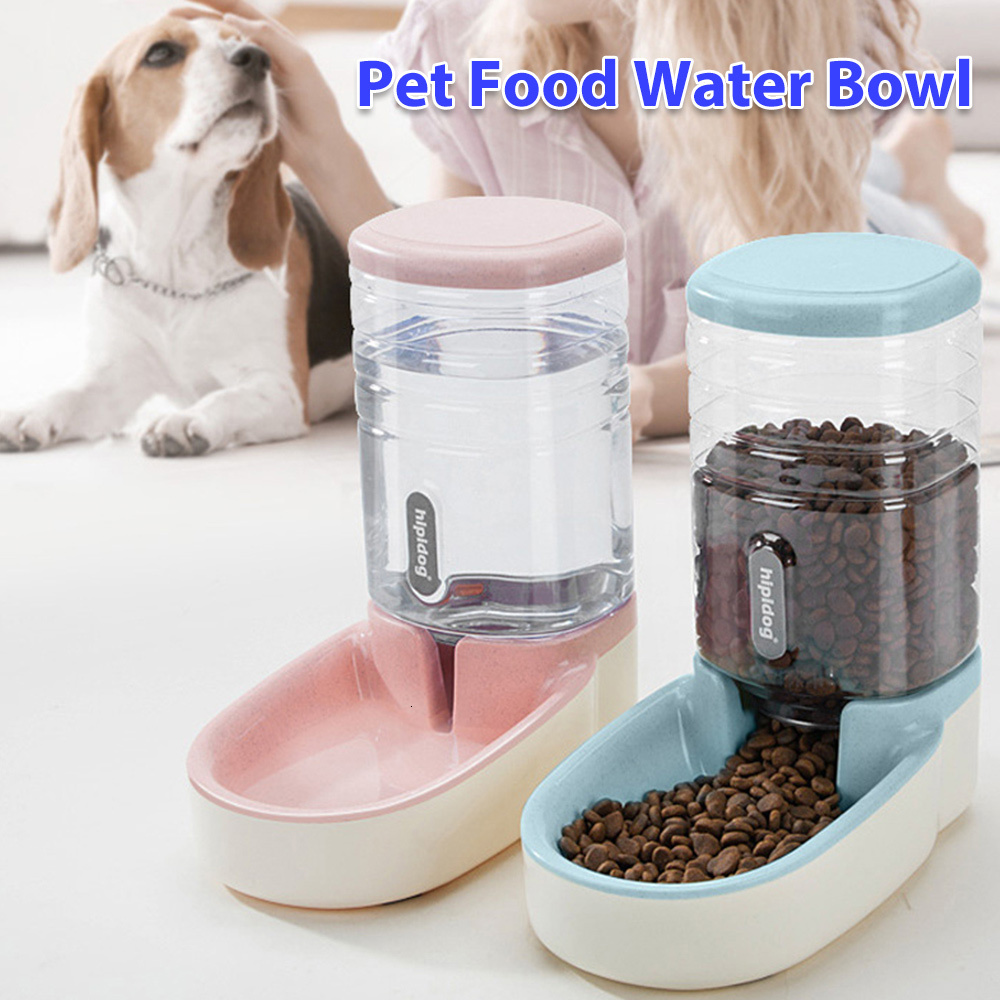 Dog Bowls Feeders Pet Automatic Large Capacity Water Bottle Cat Food Dispenser Feeding Drinking Bowl Supply 230307