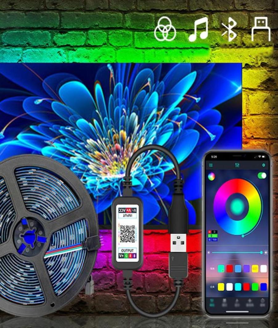 Led Strip Lights DC 5V USB Bluetooth RGB TV Backlight APP Control Waterproof DIY Flexible Tape Ribbon Strips7784029
Led Strip Lights DC 5V USB Bluetooth RGB TV Backlight APP Control Waterproof DIY Flexible Tape Ribbon Strips7784029