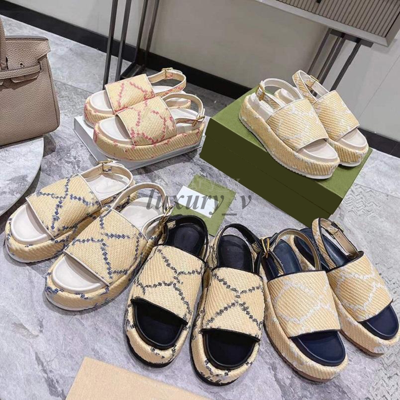 Designer Sandals Thick Bottom Slippers Flat Embroidery Printed Sandal Women Mens Slipper Slides Summer Flip Flops Rubber Sole Shoes with box, Color 7
Designer Sandals Thick Bottom Slippers Flat Embroidery Printed Sandal Women Mens Slipper Slides Summer Flip Flops Rubber Sole Shoes with box, Color 7