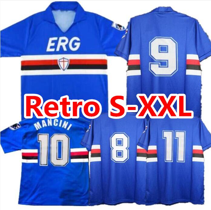 Retro Sampdoria 1991 1992 Soccer Jerseys 91 92 Futbol Vintage Football Camiseta Classic Shirt Kit Maillot Maglia Tops, With patches
Retro Sampdoria 1991 1992 Soccer Jerseys 91 92 Futbol Vintage Football Camiseta Classic Shirt Kit Maillot Maglia Tops, With patches